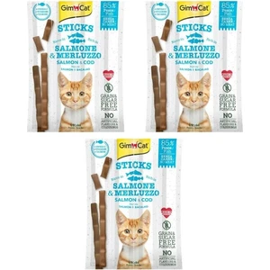 Sticks Somon & Atlantik Morina Tahılsız Ödül Çubukları 4'lü 20 gr x 3 Adet