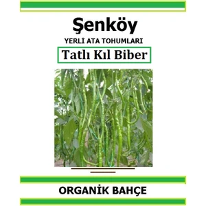 Yerli Tatlı Sivri Kıl Biber Tohumu Doğal Ata Tohum Pakette 20 Tohum + Hediye Sebze Tohumu
