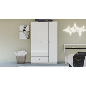 Gm 854 Home 3 Kapılı 2 Çekmeceli Düğme Kulplu Gardırop