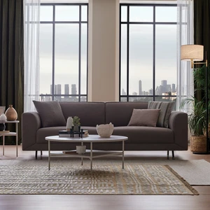 Enza Home Basel 3'lü Yataklı Koltuk - Vizon