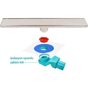 Duş Kanalı Line 6 60 cm Plain Süzgeç ve Yalıtım Kiti 1156-1036000-01