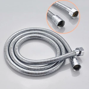 Çelik Kromlu Duş Hortumu 150 cm Pirinç Somon