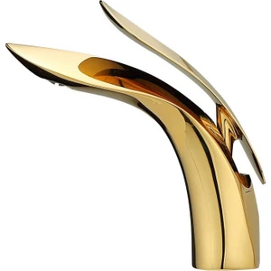 Lavabo Bataryası Leaf Altın Gold