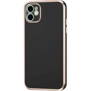 Iphone 11 Parlak Kenarlı Bark Silikon Kılıf Ekran Koruyucu