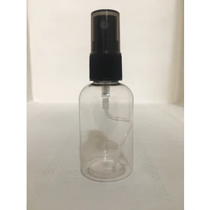 Sizeuyduk 50 Ml Siyah Sprey Başlıklı Om61 Dezenfektan-Kolonya-Parfüm Boş Şişesi Sert Plastikişesi