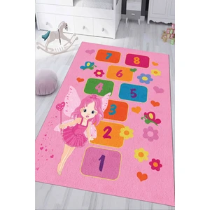 Napoli Home Dijital Baskılı Kaymaz Tabanlı Yıkanabilir Seksek Desenli Çocuk Odası Halısı NHÇ-HP-652