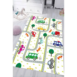 Napoli Home Dijital Baskılı Kaymaz Tabanlı Yıkanabilir Arabalı Çocuk Odası Halısı NHÇ-HP-690