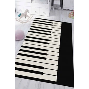 Napoli Home Dijital Baskılı Kaymaz Tabanlı Yıkanabilir Piyano Desenli Çocuk Odası Halısı NHÇ-HP-744