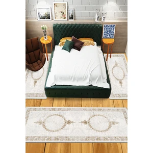 Napoli Home Dijital Baskılı Kaymaz Taban Yıkanabilir Göbekli 3'lü Yatak Odası Takım Halısı NHYO-HT-503