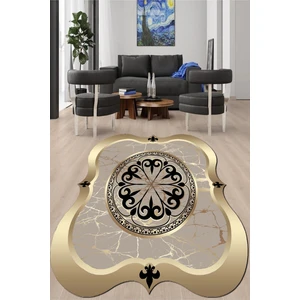 Napoli Home Dijital Baskılı Kaymaz Taban Yıkanabilir Lazer Kesim Salon Halısı ve Yolluk NH-LZR-SD-688