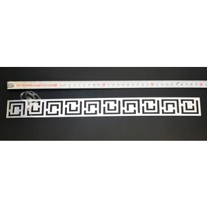 Gümüş Pleksi Dolap Süsü 395X40 mm 6'lı Paket