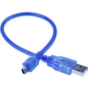 Mini USB Mp3 Mp4 Şarj ve Data Kablosu 30 cm Harici HDD Kablosu