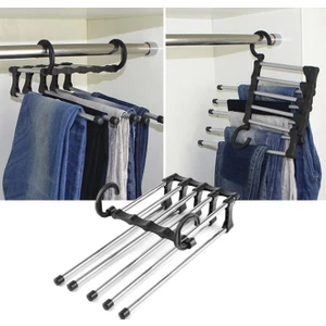 TEKNO İSTANBUL Pantolon Askılık 5 Li Hareketli Askı