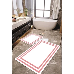 Napoli Home Dijital Baskılı Kaymaz Taban Yıkanabilir 2'li Banyo Paspası Halı Takımı NH-KLZT-HT-526