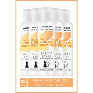 Invisible Fresh 24 Saat Etkili Kadın Deodorant Sprey 150 ml x 5