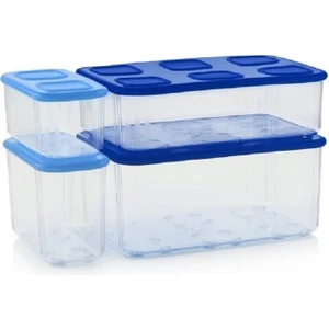 Modüler Düzenleme Kabı Set 4'lü Buzdolabı Saklama Kabı Hsgl