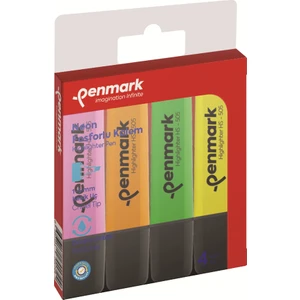 Fosforlu Kalem 4'lü Karışık Renk Neon