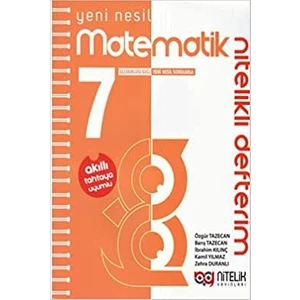 7. Sınıf Akıllı Defter Matematik Yeni Nesil Nitelikli Nitelik Yayınları