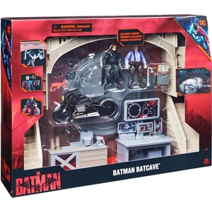 1068398 Batman Batcave Film Anları 1 Araç + 2 Figür -Spinmaster