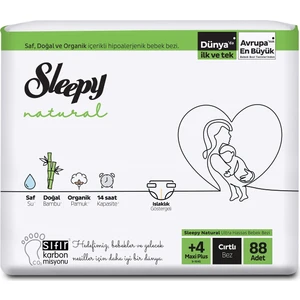 Natural Bebek Bezi Maxi Plus 4+ No 88 li