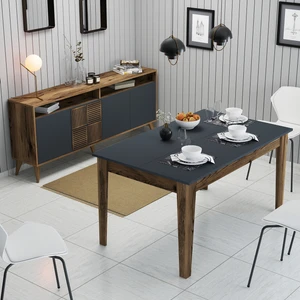 Variant Milan Yemek Odası Takımı - Ceviz / Antrasit