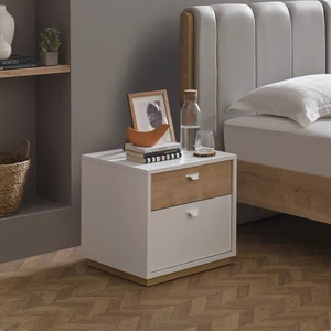 Enza Home Polka Komodin Beyaz
