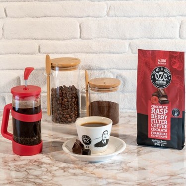 Oze Çikolata Frambuaz Aromalı Filtre Kahve 250G Fiyatı
