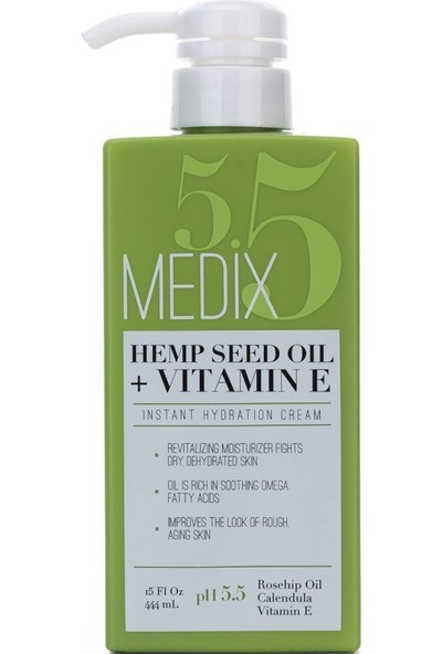 Medix Hemp Seed Oil + Vitamin E Nemlendirici Yüz Ve Vücut Kremi 444ml
