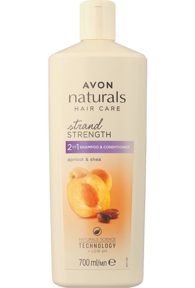 Avon Naturals Kayısı Shea Özlü Şampuan Saç Kremi Isırgan Burdock Otu ve Badem Avakado Içeren Şampuan Paketi