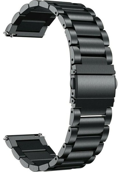 Huawei Watch Gt 3 Pro Uyumlu Metal Kordon Premium Paslanmaz Çelik Kayış Baklalı Model