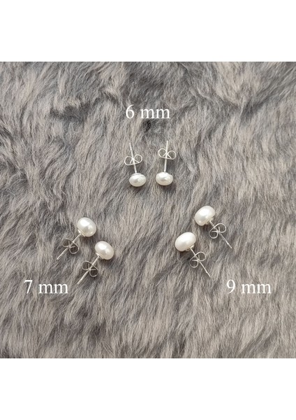 Bayan Gerçek İnci Çelik 7 Mm. Küpe Ce86-7 modelleri