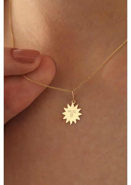 14 Ayar Altın Forze Zincir Güneş Kolye fiyatları