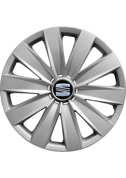 Seat Leon 16 Inç Jant Kapağı Amblemli Gri 4 Adet 1 Takım 132