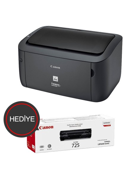 LBP6030B Lazer Yazıcı (Siyah)+Orijinal CRG725 Toner