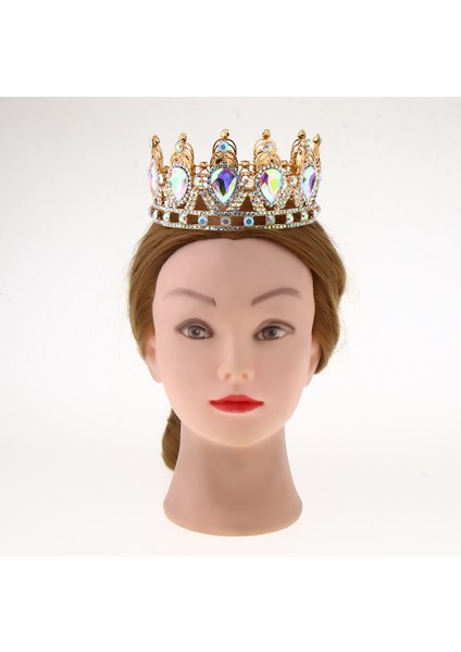 Gelin Mücevher Barok Tiara Taç (Yurt Dışından)