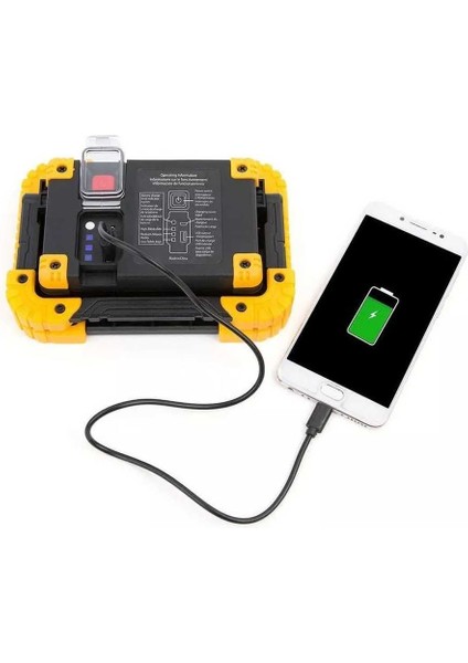 750 Lümen Powerbank Şarjlı Işıldak Watton WT-330