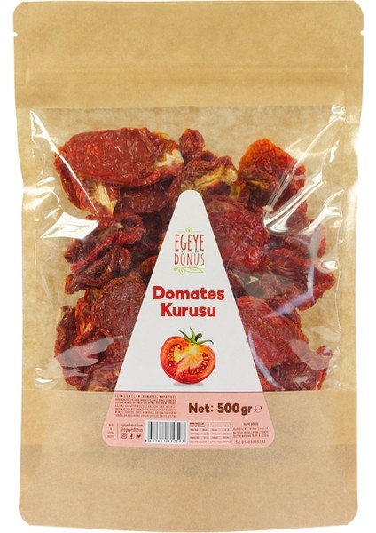 Yeni Mahsül Kuru Domates Kahvaltılık Yemeklik Domates Kurusu - 500 Gr. (Naturel Kurutulmuş)