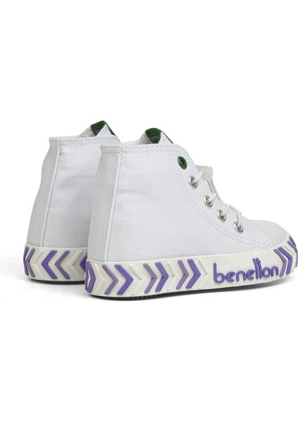 ® | BN-30645 - 3394 Beyaz Lila - Çocuk Spor Ayakkabı modelleri
