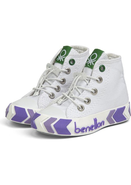 ® | BN-30646 - 3394 Beyaz Lila - Çocuk Spor Ayakkabı fırsatları