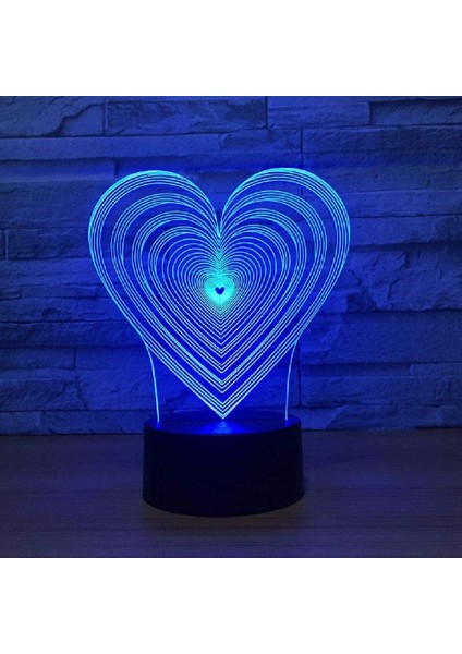 3D Dekoratif Figürlü 87 Renk Seçenenekli LED Gece Lambası - Siyah (Yurt Dışından)
