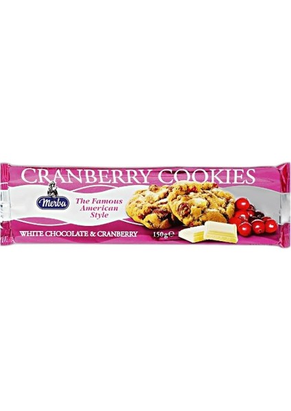 White Chocolate + Cranberry Cookies 150 gr