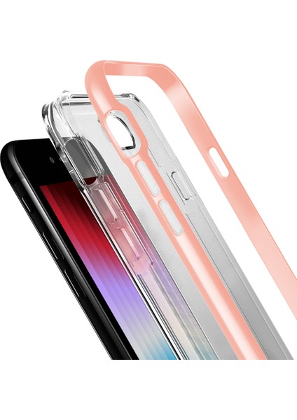 iPhone Se 2022 Air Bumper Kılıf Rose Gold