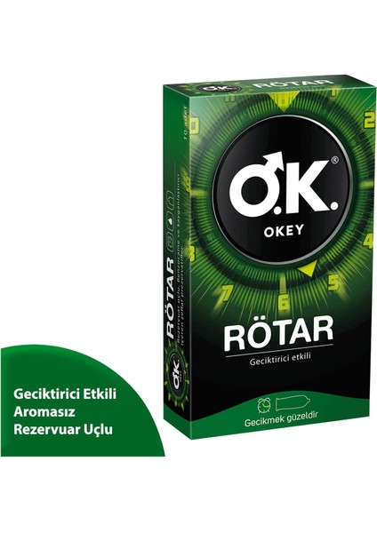 Marka: Okey Rötar Prezervatif 10 Adet Kategori: Prezervatif