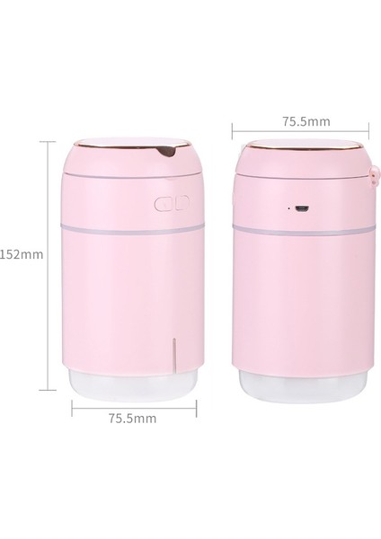 K005 Taşınabilir Nemlendirici LED Dolgu Işık Makyaj Aynası USB Mini Nemlendirici (Mavi)(Yurt Dışından)