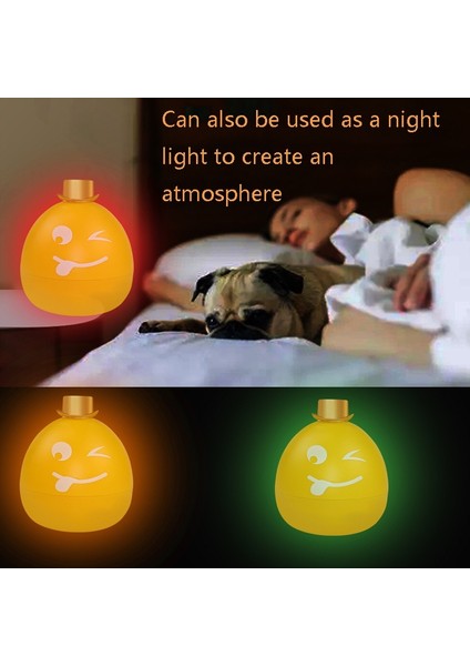 Mh-J4 Renkli Gece Lambası Ifadeleri Hava Nemlendirici (Turuncu)(Yurt Dışından) fırsatları