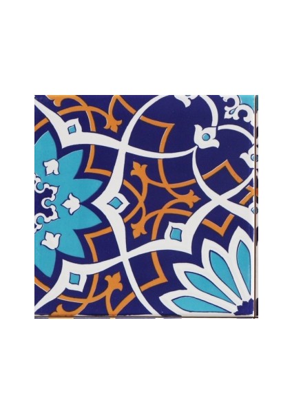 20x20 cm Sp 202 Çiçek Desen Kütahya Iznik Çini Karo