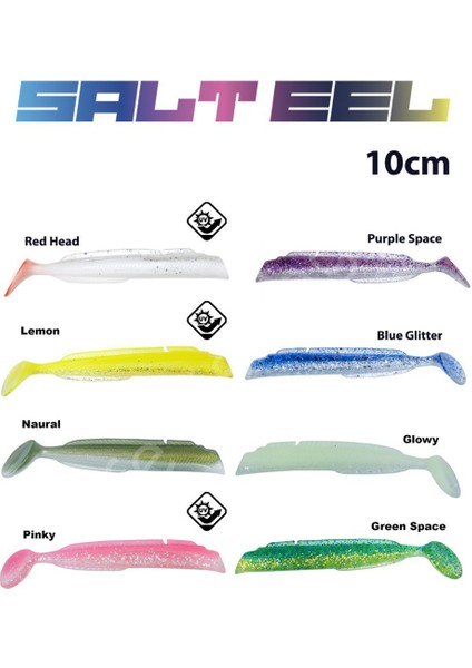 Salt Eel Body 10CM X3 Silikon Yem Gövde