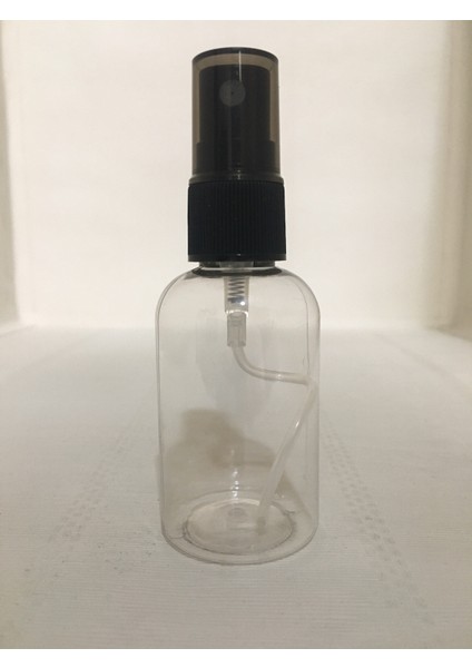 50 Ml Siyah Sprey Başlıklı Om61 Dezenfektan-Kolonya-Parfüm Boş Şişesi Sert Plastikişesi