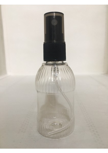 50 Ml Siyah Sprey Başlıklı Est Dezenfektan-Kolonya-Parfüm Boş Şişesi Sert Plastikişes