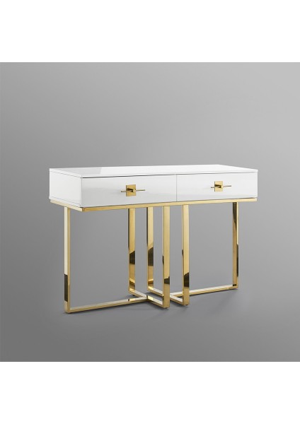 Rihanna Gold Metal Beyaz Dresuar indirimleri